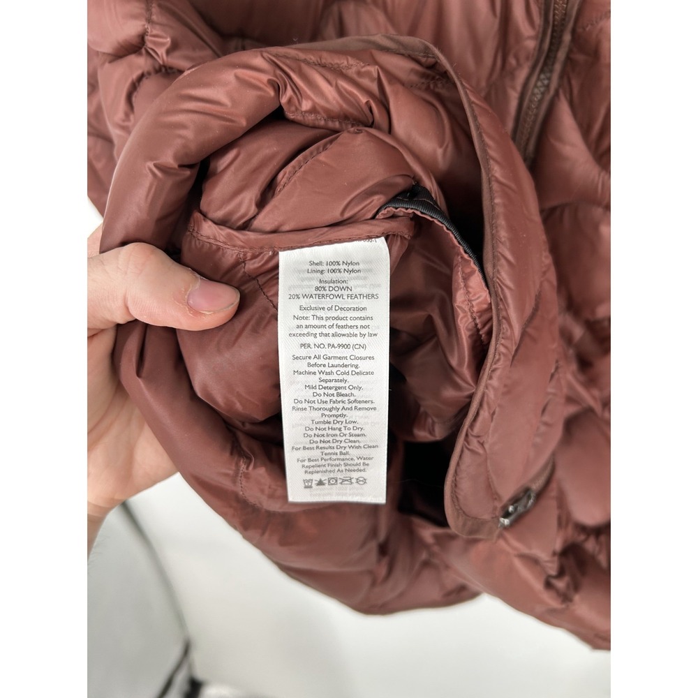 Eddie Bauer Shaw 650 Down Long Puffer Bomber Jacket Womens 2XL Full Zip Up Coat - Picture 7 of 9
